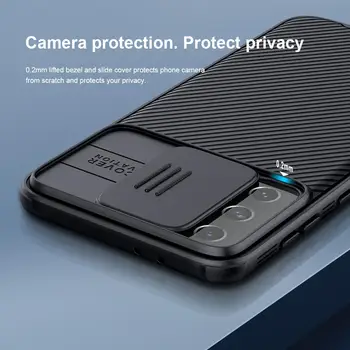 Samsung Galaxy S21 Plus Case for Samsung S21 Pluss Kaas NILLKIN Kaamera Kaitse Lükake Kaas Anti-knock Raske Tagasi Kaitseraud