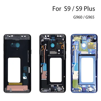 Samsung Galaxy S9 G960F S9+ S9 Plus G965F Lähis-Frame Housing Bezel Ees Šassii, Raam, Mille Küljel Nupud Varuosad