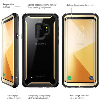 Samsung Galaxy S9 Juhul 2018 Originaal i-Blason Ares-Seeria Full-Body Karm Selge Kaitseraua Juhul Sisseehitatud Ekraani Kaitsekile