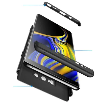 Samsung Note 10 Pluss Pro Note9 360 Juhul Täieliku Kaitse kõvakaaneline, Põrutuskindel Telefon Case for Samsung Galaxy Note10 Märkus 8 9
