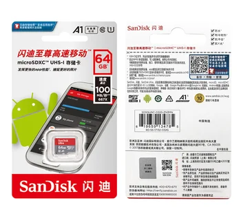 SanDisk A1 Mälukaart 256GB 200GB 128GB 64GB 98MB/S 32GB 16GB Micro sd kaardi Class10 UHS-1 flash kaardi Mälu TF Microsd/SD Mälukaart