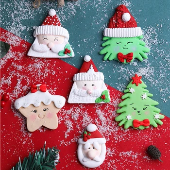 Santa Jõulud Puu Põder Hallituse Silikoon Hallituse Fondant Kook Dekoreerimiseks Vahend Gumpaste Sugarcraft Šokolaadi Vormid Vahendid Bakeware