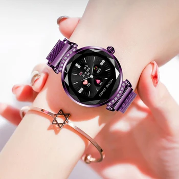 SCOMAS Luksus Naiste Smart Watch Diamond Klaasist Südame Löögisageduse, vererõhu Monitor Fitness Tracker iOS Android Smartwatch