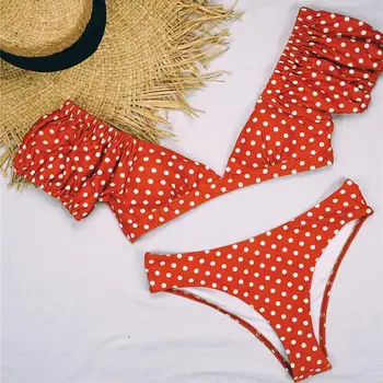 Seksikas 2020 Kõrge vöökoht ujumistrikoo Beach Kleit Naiste ujumistrikood Tüdrukud rannas naine võib Naiste puhkus Puhkus Decor