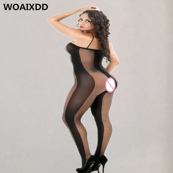 Seksikas Bodystocking Võrk bodysuit Erootiline Naistepesu encaje kostüümid crotchless Musta keha sobiks aluspesu naistele seksi eest Riideid