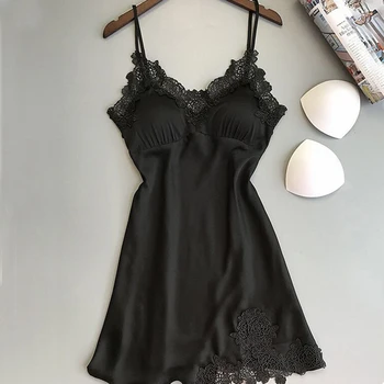Seksikas Naiste Magada Pidžaama Rüü Sleepwear Pits Nightdress Siidine Mini Nightgowns Suspender Sleepwear Rayon Varrukateta Naiste