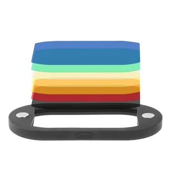 Selens 7 Värvi Filtrid Kärgstruktuuri Võrgud Valguse Sfääri Põrge Snoot Grip, Valgustus Töötleja Magnet Flash Tarvikute Komplekt