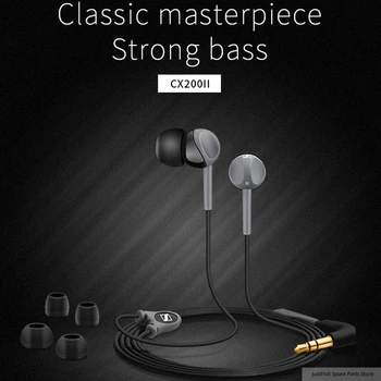 Sennheiser CX200 StreetII in-ear Stereo Kõrvaklapid Juhtmega Bass Peakomplekt Sport Töötab Earbuds HIFI Kõrvaklapid iPhone Androd