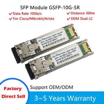 SFP 10Gbs Saatja Moodul SFP-10G-SR SFP Moodul, Multi-Mode 850nm 300m SFP-10G-SR kooskõlas Cisco/Mikrotik/Huawei-Lüliti