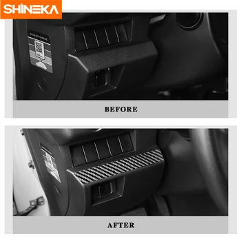 SHINEKA Carbon Fiber Auto Kesk-Konsooli Teenetemärgi Ribadeks Sisekujundus Kleepsud Suzuki Jimny 2019+ Tarvikud Car Styling