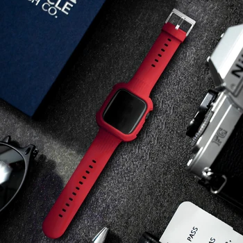 Silikoon Rihm, mille puhul Apple ' i Watch Band Seeria 6 SE 5 4 3 38mm 40mm 42mm 44mm Kummist Käevõru IWatch 6 3 2 1 Watchband