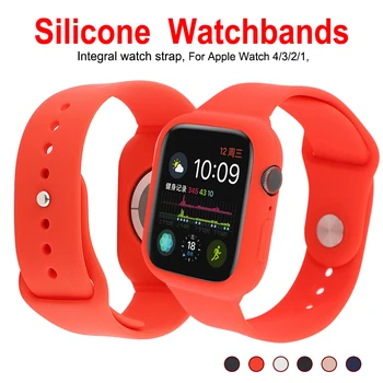 Silikoon Sport Bänd Apple Watch Seeria 4321 Käevõru Rihm Apple Vaadata 4/3 Bänd 42mm 38mm Vahetatav