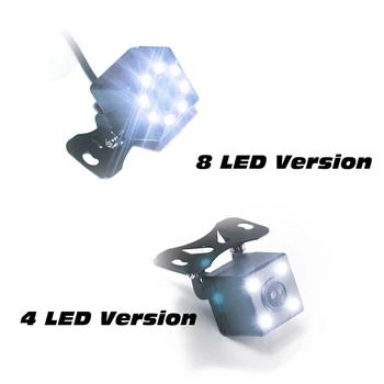 SINOVCLE Vastupidine Rearview Kaamera Auto Infrapuna Night Vision Komplekt Koos Led 4/8 LED Versioon Backup Veekindel HD Pilt