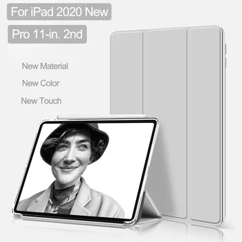 Smart Case For iPad Pro 11 tolline 2. Juhul 2020. aasta uus mudel A2228 Seista Matt PVC raske tagasi magama shell for iPad Pro 11