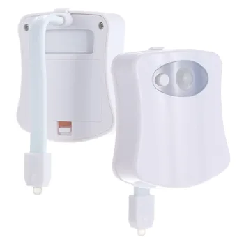 Smart Night Light Sensor Wc Lamp 8 Värvi Taustavalgus Aktiveerub Wc-Pott LED Luminaria Lamp Nightlight PIR Night Light Lamp