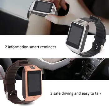 Smart Watch Dz09 Kuld, Hõbe Smartwatch Kellad Ios Android Sim-Kaardi Kaamerasse Vaadata