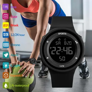 Smart Watch Meeste Luksuslik multifunktsionaalsed Digitaalsed LED Käekellad Meeste Kuupäev Väljas Sport Elektrooniline Käekell relogios masculinos