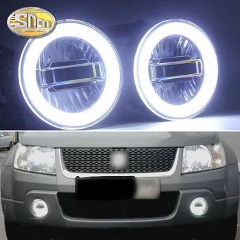 SNCN 3-IN-1 Funktsioonide Auto LED Angel Eyes päevasõidutuli Auto Projektor Fog Lamp Suzuki Grand Vitara 2007 - 2012
