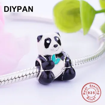 Sobivus Originaal Pandora Charms 925 Sterling Hõbe Käevõru Panda Võlu Helmed Naiste Ehted DIY Berloque