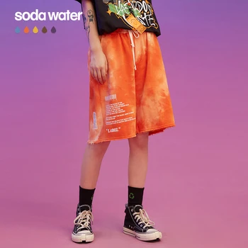 SODAWATER Tüdruk 2020. Aasta Suvel Lahti Sobib Tie-dye lühikesed Püksid Streetwear Tüdrukute Hip-Hop Lühem Lühikese Paela Värvi Higi Lühike Tüdruk 3048S20