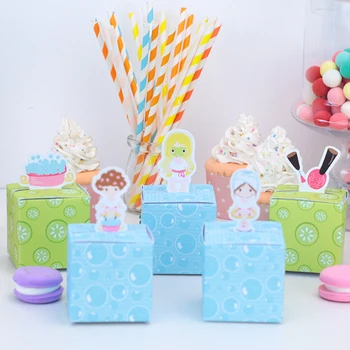 Spa Sünnipäeva Kinke Candy Kotid Ravida Kiletamine Kaunistamiseks Beebi Dušš Tüdruk Juhul Festival Decor Eelkooliealised Lapsed 5tk