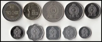 Sri Lanka 10 TK/ Set Müntide Komplekt, Uus Uncirculated Seisukorras, Reaalne Originaal Mündi