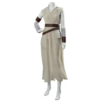 Star Rey Sõjad Cosplay Kostüüm Skywalker Rey Kostüüm Täiskasvanud Jedi Rüü Kleit Riided Halloweeni Karneval