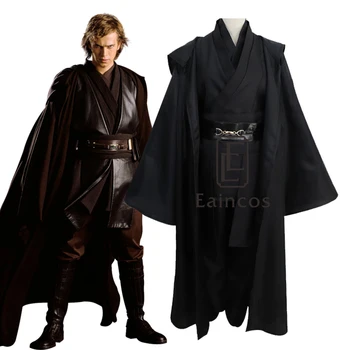 Star Wars Kostüüm Jedi Rüütel Anakin Skywalker, Cosplay Halloween Kostüüm Darth Vader Must Rüü Täielik Komplekt