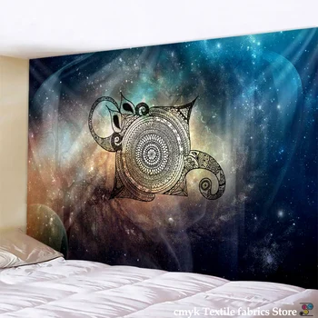 Starry Night Galaxy Decor Psühhedeelne Vaip Seina Riputamise India Mandala Tapestry Hipi Tšakra Seinavaibad Boho Seina Riie