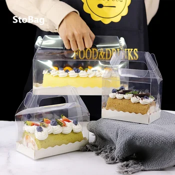 StoBag 10tk Läbipaistev Tassima Lahtrid paberisahtel Baby Näita Sünnipäeva Kook Dekoreerimiseks Asjade Küpsised Toidu Pakett