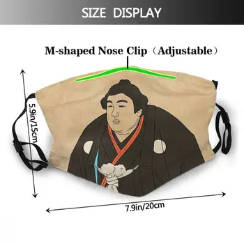 Sumo Mees Vanas Stiilis Kaitse Maskid Mood Ukiyo-e Jaapani Kunst Woodblock Prindib Hokusai Mascarilla Reutilizables Filtrid