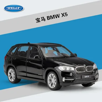 Suur Simulatsioon WELLY 1:24 Mudeli Klassikalise Diecast Sõidukid BMWX5 MAASTUR Metalli Sulam Auto Lastele Kingitused Mänguasi X5 MAASTUR Auto Kollektsioon