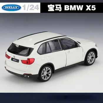 Suur Simulatsioon WELLY 1:24 Mudeli Klassikalise Diecast Sõidukid BMWX5 MAASTUR Metalli Sulam Auto Lastele Kingitused Mänguasi X5 MAASTUR Auto Kollektsioon