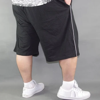Suvel Meest pluss suurus suur lühikesed püksid puuvilla 10XL sport stretch püksid liiga pehme elastsus lahti Mugavad püksid tumesinine 60