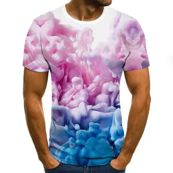 Suvel moe 3d print lühikesed varrukad meeste ja naiste t-särk vabaaja hip-hop riided suvine top