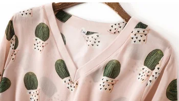 SuyaDream Naiste Siidist Särk Silk Krepp Trükitud T-särk, Lühikese varrukaga, kanna Siidist Top V-kaelus 2020. aasta Uus Suvine Särk Prindi
