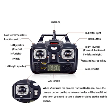 SYMA X5SW puldiga undamine quadcopter HD õhust fotograafia laste mänguasi õhusõiduki