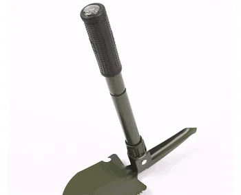 Sõjalise Portable Folding Kühvel Kompass Telkimine Väljas Multifunktsionaalne Roostevabast Terasest Labidas Rull Aiatööriistad