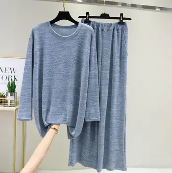 Sügis-talve kodus riided naistele pikad varrukad pikad püksid, kaks-osaline komplekt uus naiste pidžaama 2020 lahti pidžaamad set pijama mujer