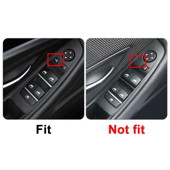 Süsinikkiust ABS Car Styling Sisemise Akna Tõstuki Lüliti Taga Panel (juhtpaneel Ukse Käepide Trim 7tk BMW F10 F11 F18 5Series 2010-2016