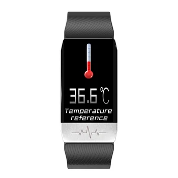 T1S Nutikas Käevõru Fitness Tracker kehatemperatuur EKG-Südame Löögisageduse Monitor Smart Watch Muusika Kontrolli Sport Bänd T5 Meestele Naistele
