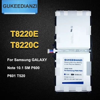 T8220E T8220C Uued 8400mAh Li-ion Tablett Aku Samsung GALAXY Note 10.1 SM P600 P601 P605 P607 T520 T525 P602