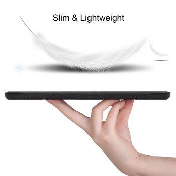 Tableti Kate puhul Samsung Tab S6 Lite 10.4 P610/P615 2020 PU Nahk ARVUTI Tagasi Ultra Slim, Kerge Kaal Trifold Smart Case