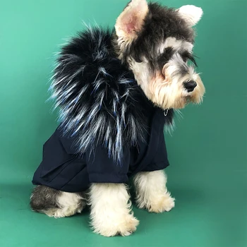 Talvel soe koera riided fashion lemmiklooma koera sulejope pardi alla polsterdatud mantel Chihuahua prantsuse buldog mops Kapuutsiga jope koera kostüüm
