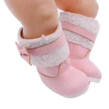 Talvel vibu roosa saapad on ideaalne 43 cm baby dolls ja 18-tolline tüdruk kinga tarvikud nagu kingitusi nukud g59