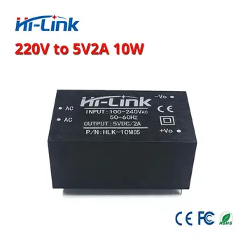 Tasuta kohaletoimetamine 10tk 220v 5V/ 10W 2A AC DC isoleeritud lülitus astuma toide moodul AC DC converter HLK-10M05