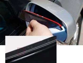 Tasuta kohaletoimetamine Auto rearview mirror vihma kulmude jaoks VOLKSWAGEN POLO 09-15 auto tarvikud üks paar