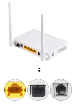 Tasuta kohaletoimetamine Odavad OEM 4 Wi Fi Porta Kiudaineid FTTH 4Fe GPON 1ge + 3Fe + Wi-Fi + Wi-Fi GPON / EPON ONU