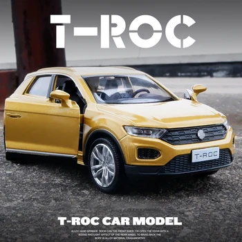 Tasuta Kohaletoimetamine Uus 1:36 VW T-ROC Sulamist Auto Mudel Diecasts & Mänguasi Sõidukite mänguautod Kid Mänguasjad Lastele Kingitusi Poiss Mänguasi