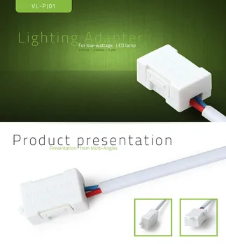 Tasuta Kohaletoimetamine -, Valgustus-Adapter,Õnnistegija Madala võimsusega LED Lamp , Valge plastmaterjalid-1tk
